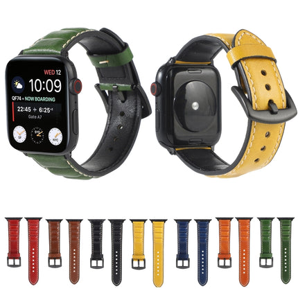 Genuine Leather Watchband For Apple Watch Series 6 & SE & 5 & 4 40mm / 3 & 2 & 1 38mm, For Apple Watch Series 7 41mm / 6 & SE & 5 & 4 40mm / 3 & 2 & 1 38mm - DealBuddy