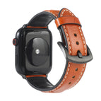 For Apple Watch Series 7 45mm / 6 & SE & 5 & 4 44mm / 3 & 2 & 1 42mm / Yellow Brown