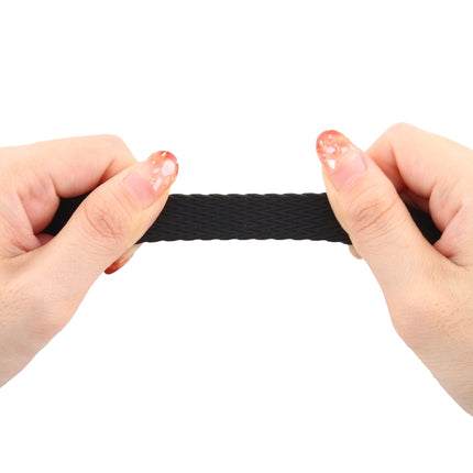 Single-turn Woven Pattern Silicone Watchband For Apple Watch Series 6 & SE & 5 & 4 40mm / 3 & 2 & 1 38mm - DealBuddy