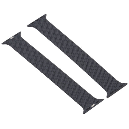 Single-turn Woven Pattern Silicone Watchband For Apple Watch Series 6 & SE & 5 & 4 44mm / 3 & 2 & 1 42mm, S, M, L - DealBuddy