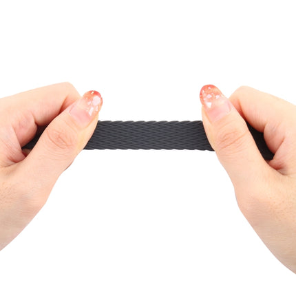 Single-turn Woven Pattern Silicone Watchband For Apple Watch Series 6 & SE & 5 & 4 44mm / 3 & 2 & 1 42mm, S, M, L - DealBuddy
