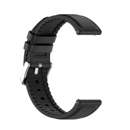 22mm Silicone Leather Replacement Strap Watchband for Samsung Galaxy Watch 3 45mm - DealBuddy