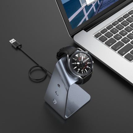 For Samsung R500 / Galaxy Watch 3 Universal Aluminum Alloy Magnetic Charger Holder with Chip Protection, Support Fast Charging