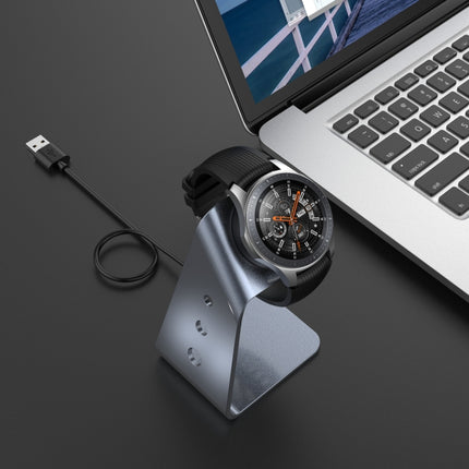 For Samsung R800 / Galaxy Watch Universal Aluminum Alloy Magnetic Charger Holder with Chip Protection, Support Fast Charging