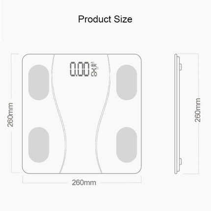 Household Smart Body Fat Electronic Weighing Scale, USB Charging Version