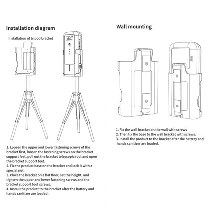 YAD-001 Infrared Thermometer + Automatic Infrared Sensor Sterilization Dispenser with Tripod Mount Holder - DealBuddy