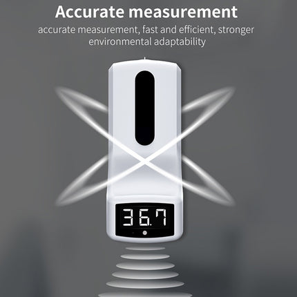 K9 Handsfree Non-contact Body Light-sensitive Distance Sensor Thermometer + 1000ml Automatic Non-contact Liquid Soap Dispenser