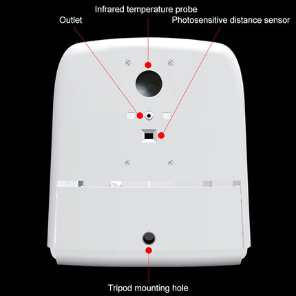 K9 Handsfree Non-contact Body Light-sensitive Distance Sensor Thermometer + 1000ml Automatic Non-contact Liquid Soap Dispenser