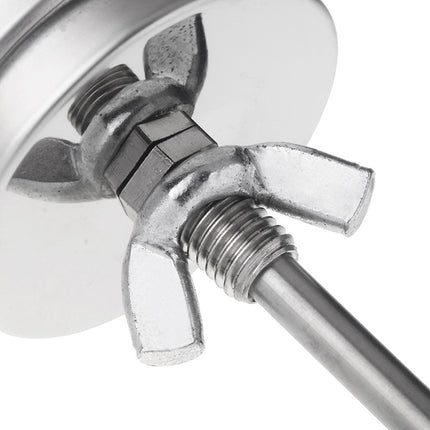 Stainless Steel Oven Thermometers BBQ Smoker Pit Grill Bimetallic Thermometer Temp Gauge Cooking Tools with Dual Display & Anti-fog Glass - DealBuddy