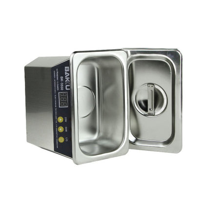 BAKU BK-3550 35W / 50W Adjustable 0.8L LCD Display Ultrasonic Cleaner, AC 220V, EU Plug - DealBuddy