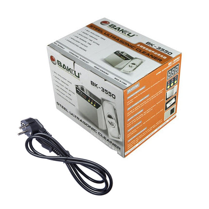 BAKU BK-3550 35W / 50W Adjustable 0.8L LCD Display Ultrasonic Cleaner, AC 220V, EU Plug - DealBuddy