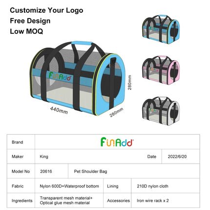 FUNADD Pet Travel Carrier Bag Shoulder Foldable Tote Bag, Carrier Bag - DealBuddy
