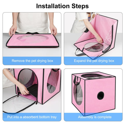 FUNADD Pet Bath Drying Box Portable Folding Dryer Cage, Suitable for Pets up to 5kg, Folding Dryer Cage - DealBuddy
