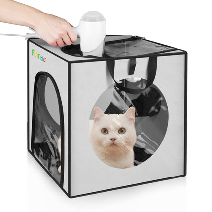 FUNADD Pet Bath Drying Box Portable Folding Dryer Cage, Suitable for Pets up to 5kg, Folding Dryer Cage - DealBuddy