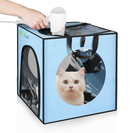 FUNADD Pet Bath Drying Box Portable Folding Dryer Cage, Suitable for Pets up to 5kg, Folding Dryer Cage - DealBuddy