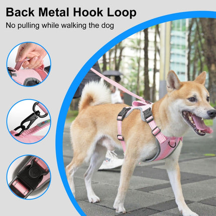 FunAdd Traction Rope Reflective Breathable Nylon Pet Vest Dog Harness, Size: M, Size: M - DealBuddy