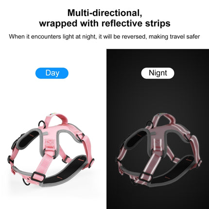 FunAdd Traction Rope Reflective Breathable Nylon Pet Vest Dog Harness, Size: M, Size: M - DealBuddy
