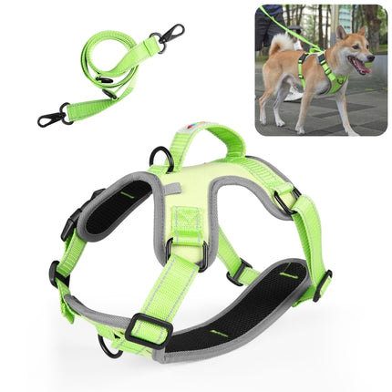 FunAdd Traction Rope Reflective Breathable Nylon Pet Vest Dog Harness, Size: M, Size: M - DealBuddy