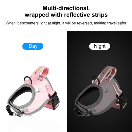 FunAdd Traction Rope Reflective Breathable Nylon Pet Vest Dog Harness, Size: S, Size: S - DealBuddy