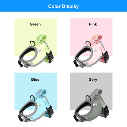FunAdd Traction Rope Reflective Breathable Nylon Pet Vest Dog Harness, Size: S, Size: S - DealBuddy