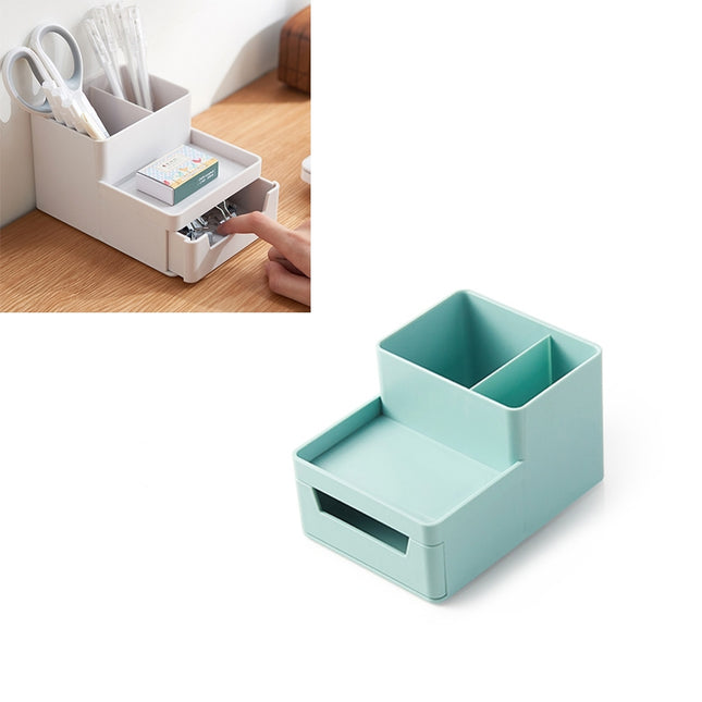 Desk-top Removable Pen Holder Stationery Box Assembly File Storage Box, 0115-2 (Blue Green), 0115-2 (Grey White) - DealBuddy