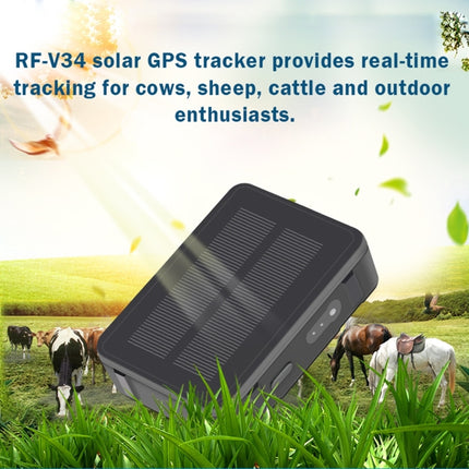 RF-V34 Sheep Cow Cattle Livestock IP67 Waterproof Solar GSM GPS WiFi Tracking without Fixed Bottom Plate, Support Voice Monitoring & Anti-remove Alarm & SOS, GPS WiFi Tracking - DealBuddy