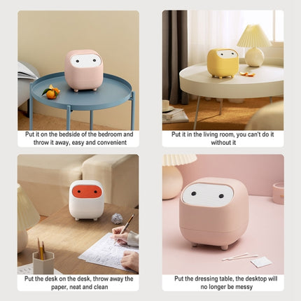 Desktop Trash Can Mini Dual-layer Push Trash Bin