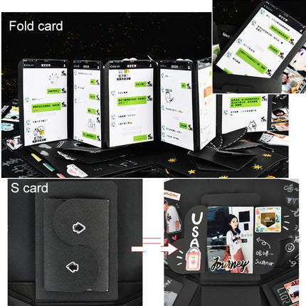 Heart Shape DIY Handmade Photo Album Surprise Explosion Bouncing Gift Box