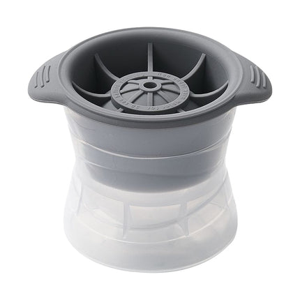 Home Spherical Ice Lattice Whisky Wine Ice Cube Maker Silicone Trays Mold with Cover