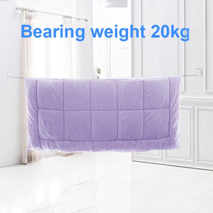 Retractable Indoor And Outdoor Clothes Wall Hanger Magic Drying Rack Balcony Bathroom Invisible Clothesline Wire Rope, White, Silver