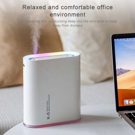 Y10 Runway Dual Jet Humidifier Colorful Marquee Night Light 1L Air Purifier for Home Office - DealBuddy