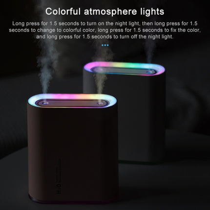 Y10 Runway Dual Jet Humidifier Colorful Marquee Night Light 1L Air Purifier for Home Office - DealBuddy