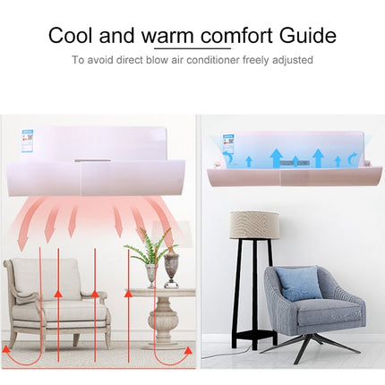 Bedroom Wall-Mounted Baby Universal Anti-Straight Blowing Air Conditioning Windshield Wind Deflector Shroud, Y Rounded Corner Version
