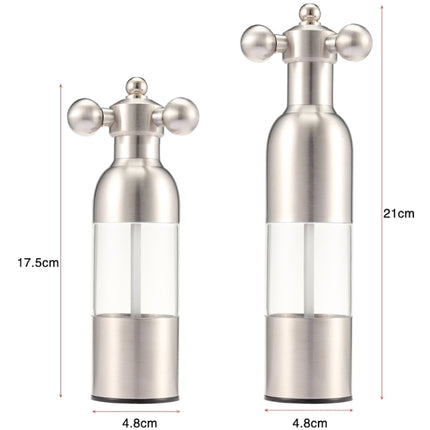 MICLAN Stainless Steel 304 Rudder Shape Grinder Pepper Grinding Machine, Size : L