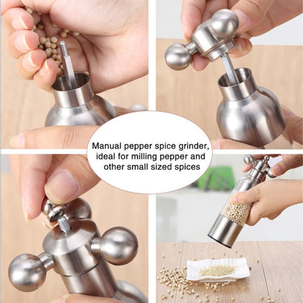 MICLAN Stainless Steel 304 Rudder Shape Grinder Pepper Grinding Machine, Size : L
