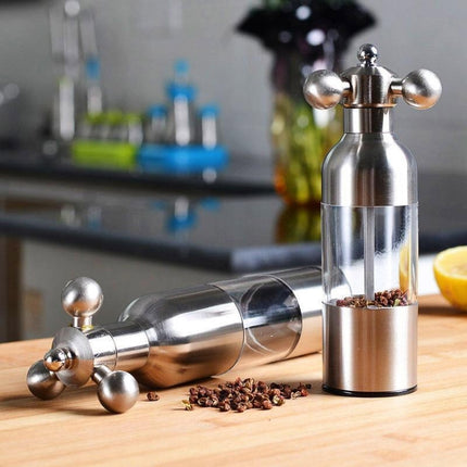MICLAN Stainless Steel 304 Rudder Shape Grinder Pepper Grinding Machine, Size : L