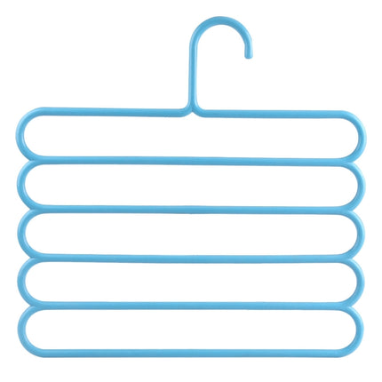 10pcs Multi-function 5 Layers Pants Scarf Silk Tie Plastic Clothes Hangers