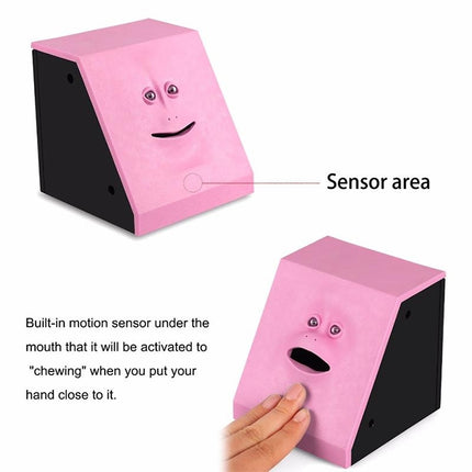 Face Bank Automatic Money Eating Box Coin Saving Box