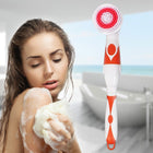 Multi-function Electric Waterproof Bath Cleansing Brush Long-handled Massage Brush, with 4 Brush Heads - DealBuddy