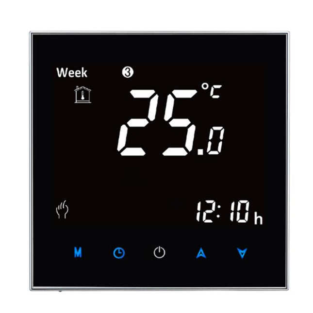 BHT-2001 3A Load Water Heating Type LCD Digital Heating Room Thermostat, Display Clock / Temperature / Time / Week / Heat etc. - DealBuddy