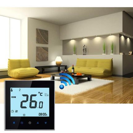 BHT-1000-GA-WIFI 3A Load Water Heating Type Touch LCD Digital WiFi Heating Room Thermostat, Display Clock / Temperature / Periods / Time / Week / Heat etc. - DealBuddy