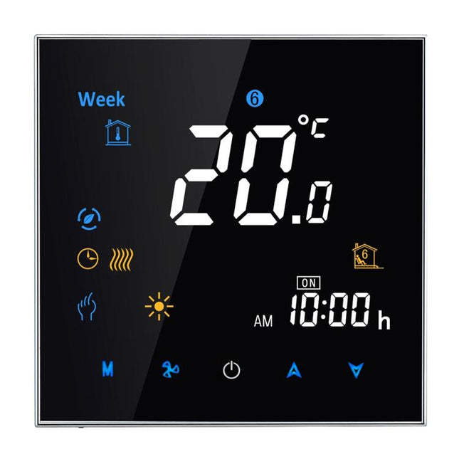 BHT-3001 16A Load Electronic Heating Type LCD Digital Heating Room Thermostat with Sensor, Display Clock / Temperature  / Time / Week / Heat etc. - DealBuddy