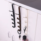 4pcs Multifunctional Vertical Style Bathroom Kitchen Wall Door Wardrobe Hanger Umbrella Clothes Towel Hook with 5 Hooks, Random Color Delivery