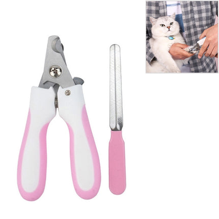 Pet Nail Clippers and Polisher Set, Size: Small, Small Blue, Small Pink - DealBuddy
