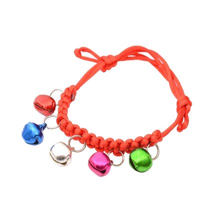 10 PCS Hand-Woven Adjustable Pet Bell Collars, Adjustable Perimeter: 18-32cm, Random Color Delivery, djustable Pet Bell Collars - DealBuddy