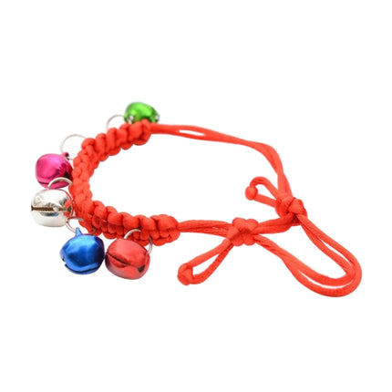 10 PCS Hand-Woven Adjustable Pet Bell Collars, Adjustable Perimeter: 18-32cm, Random Color Delivery, djustable Pet Bell Collars - DealBuddy