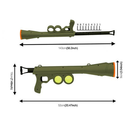 Pet Dog Supplies Toy Training Launcher Remote Speed Aiming Tennis Launcher, Size:52*19*9cm, Tennis Launcher - DealBuddy