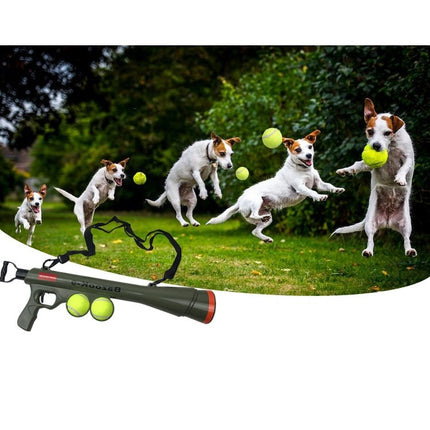 Pet Dog Supplies Toy Training Launcher Remote Speed Aiming Tennis Launcher, Size:52*19*9cm, Tennis Launcher - DealBuddy