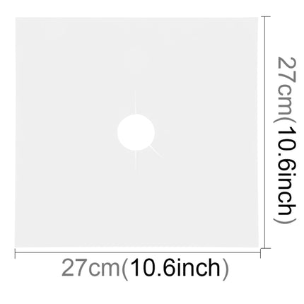 4 PCS Gas Furnace Surface Ultra-thin Fibre Material Stovetop Protective Cleaning Pad, Size: 27*27 cm (Silver)