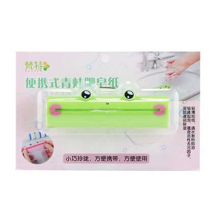 1.2m Frog Pattern Hand Washing Convenient Scented Soap Sheets, Random Color Delivery Delivery